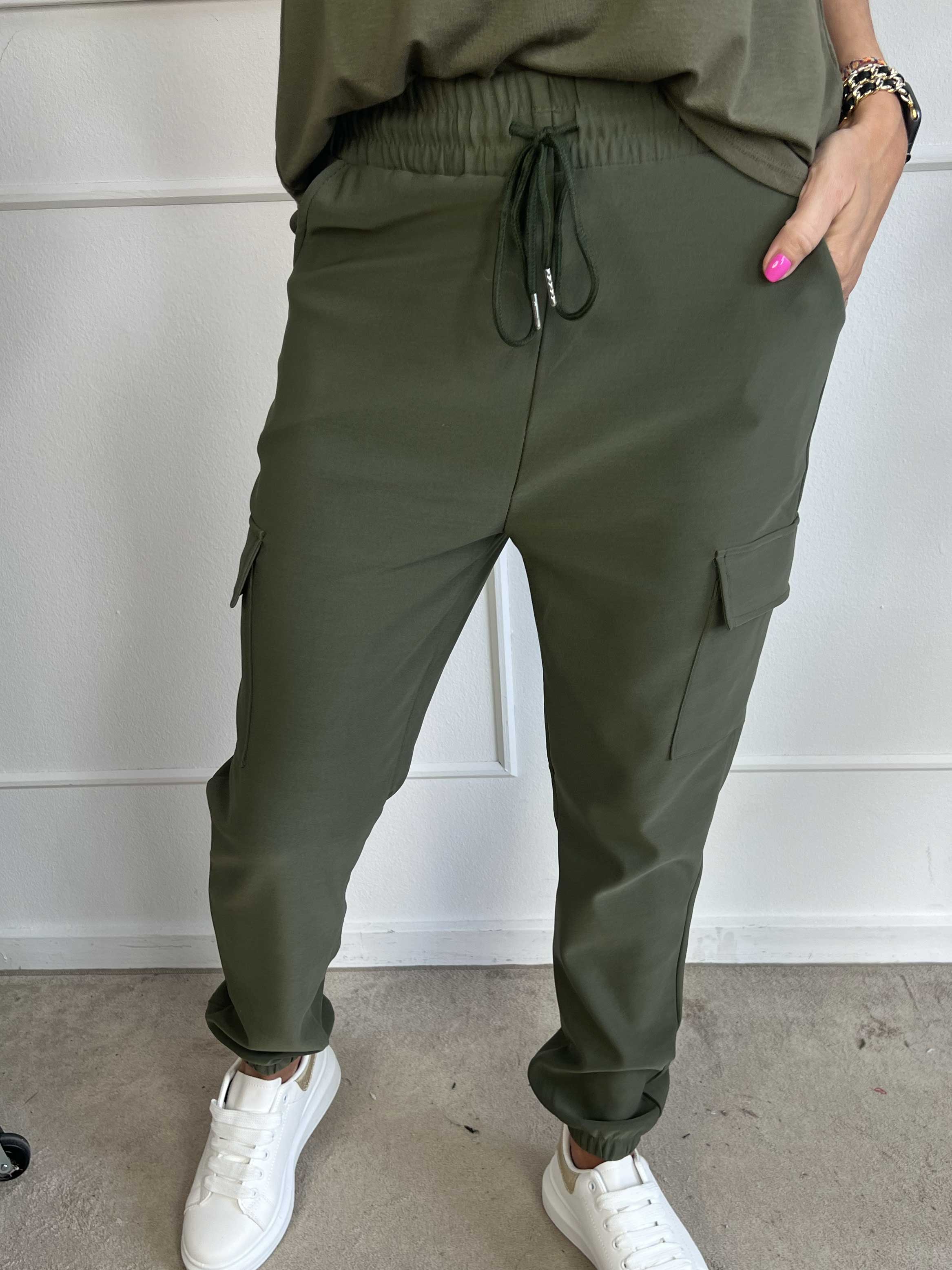 Denise - Coola cargobyxor med sidofickor